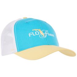 FloGrown Mens Logo Solid Mesh Snapback Baseball Hat