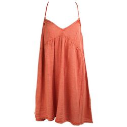 Juniors Solid Classic Surf Sleeveless Coverup Dress