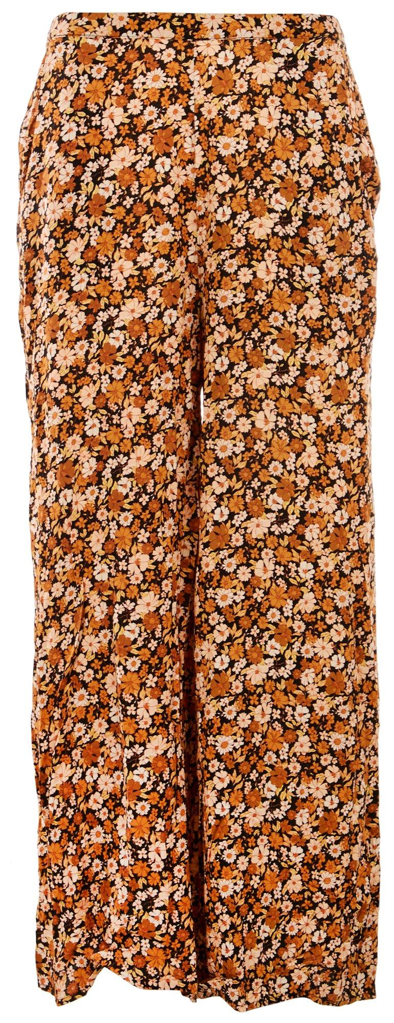 Rip Curl Juniors Split Floral Wide Leg Pants