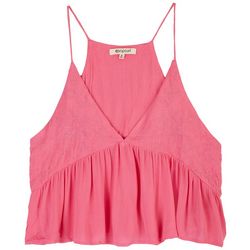 Rip Curl Juniors Solid Embroidered Lea Sleeveless Top