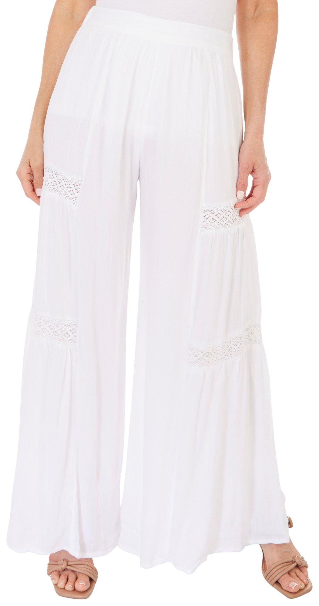 Juniors Alira Crochet Wide Leg Pant