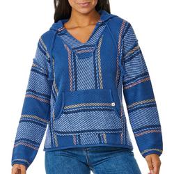 Juniors Trails Poncho Long Sleeve Hoodie Sweater