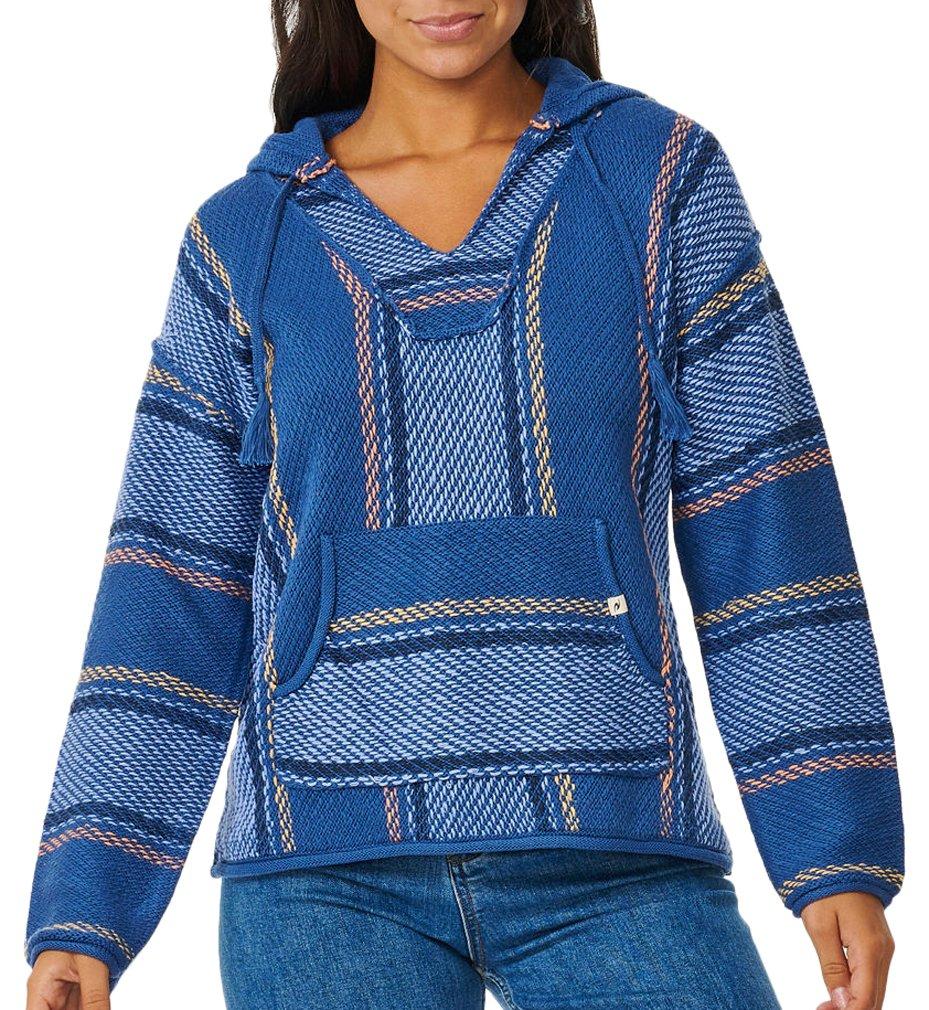 Juniors Trails Poncho Long Sleeve Hoodie Sweater