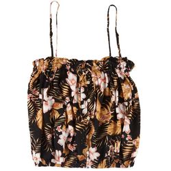 Rip Curl Juniors Floral Playbella Woven Cropped Tank Top