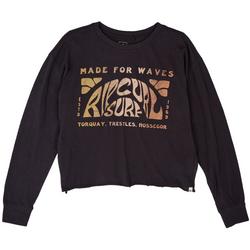Roxy Juniors Made For The Waves Long Sleeve Tee