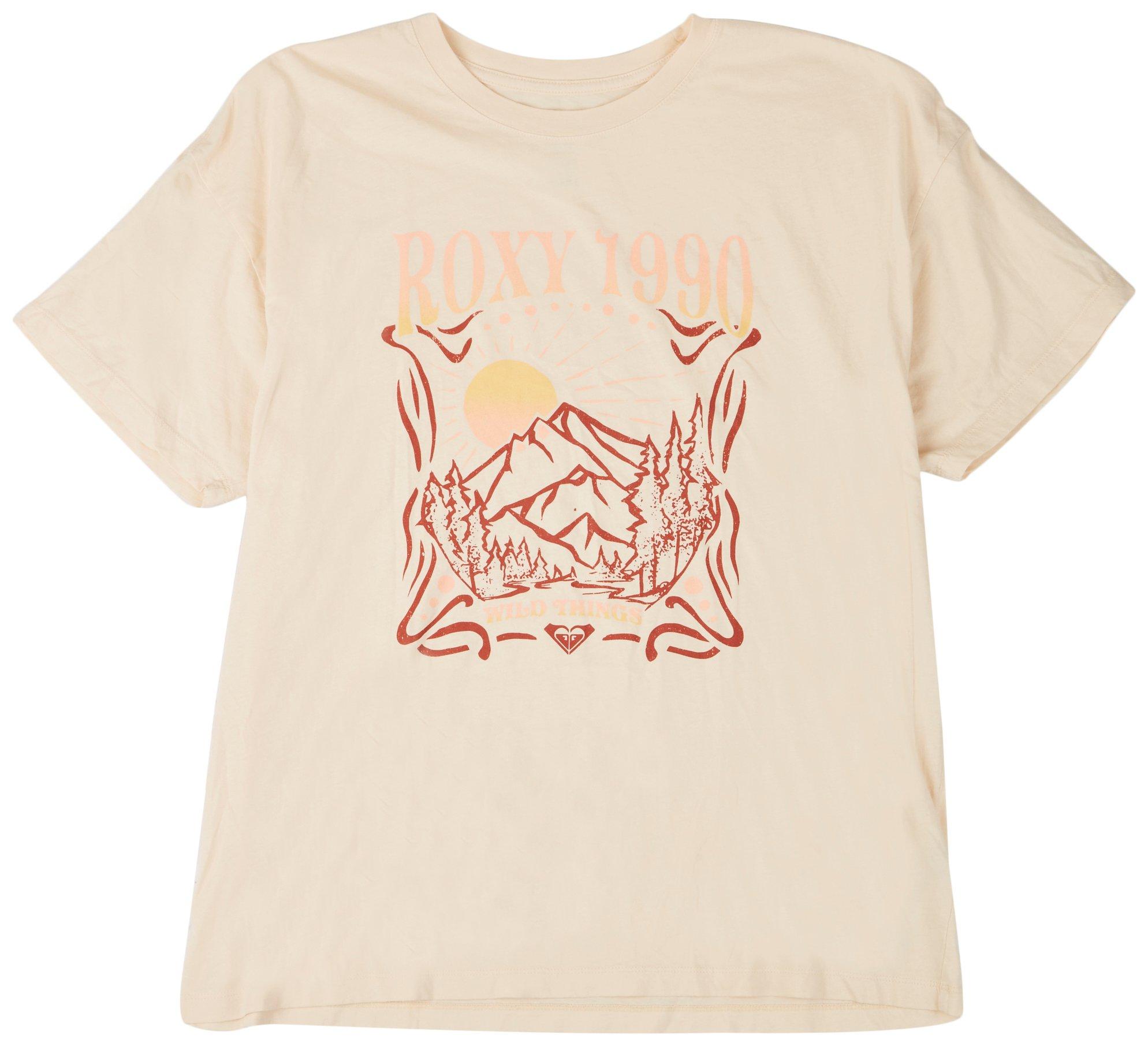 Roxy Juniors Altitude Wild Things Short Sleeve T-Shirt