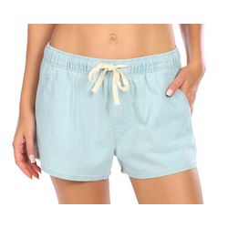 Roxy Juniors Impossible Demin Pull On Shorts