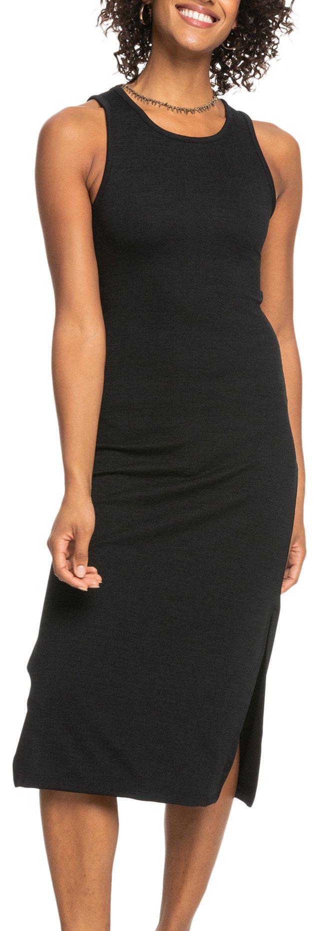 Juniors Solid Sleeveless Midi Dress