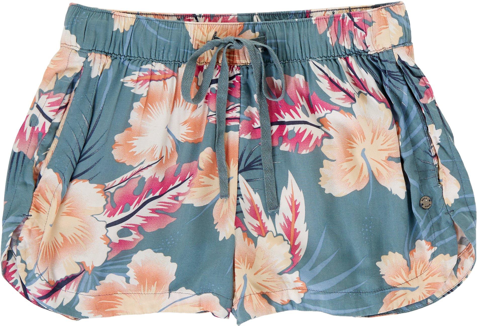 tropical shorts for ladies