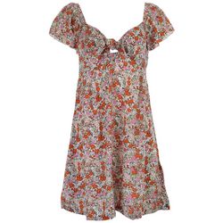 Roxy Juniors Floral Oceanview Mini Dress