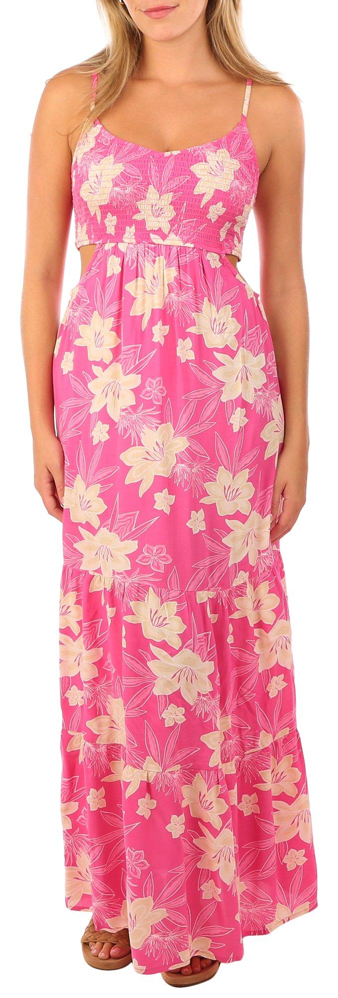 Juniors floral best sale maxi dresses