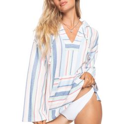 Roxy Juniors Striped Waves And Rays Hoodie