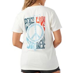 Juniors Peace & Love Short Sleeve Top