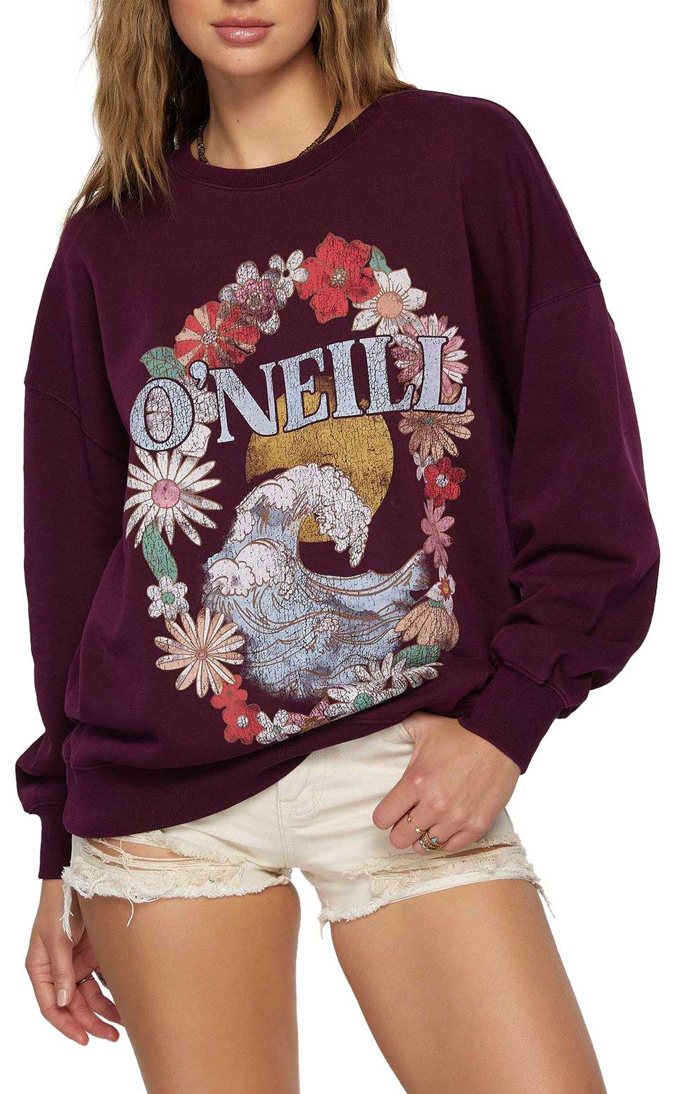 O'Neill Juniors Choice Oversized Fleece Long Sleeve Tee