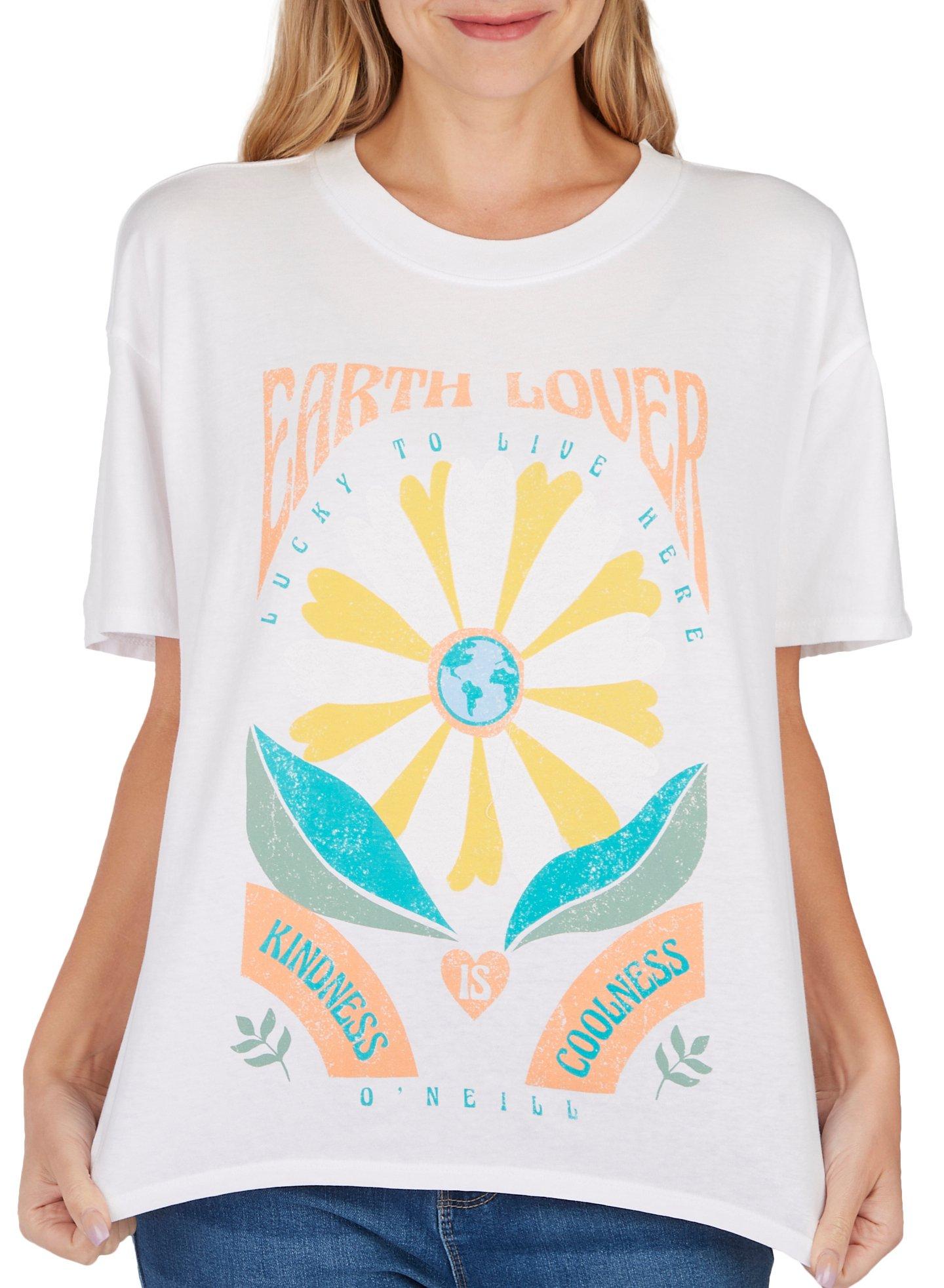 O'Neill Juniors Earth Lover Short Sleeve T-Shirt