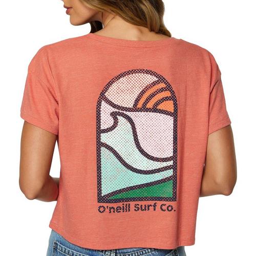O'Neill Juniors Mojave Wave Cropped T-shirt