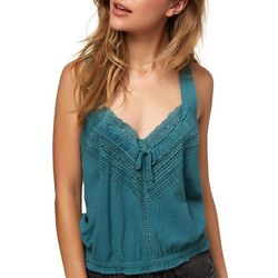 O'Neill Juniors Solid Crocheted Top