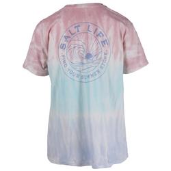 Juniors Tie-Dye Crew T-Shirt