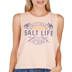 Salt Life Juniors Stay Salty Cropped Tank Top