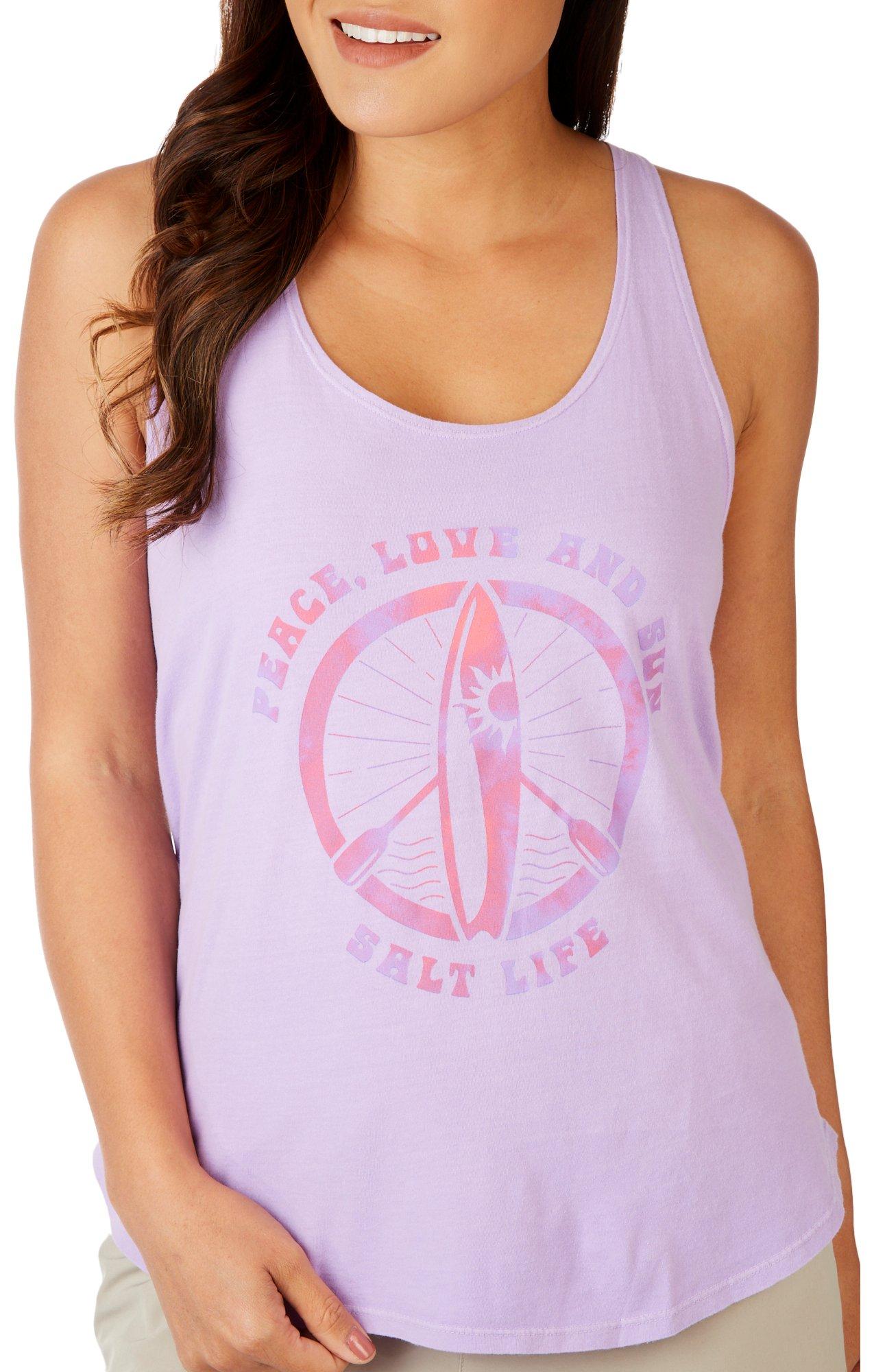 Salt Life Juniors Peace, Love And Sun Tank Top