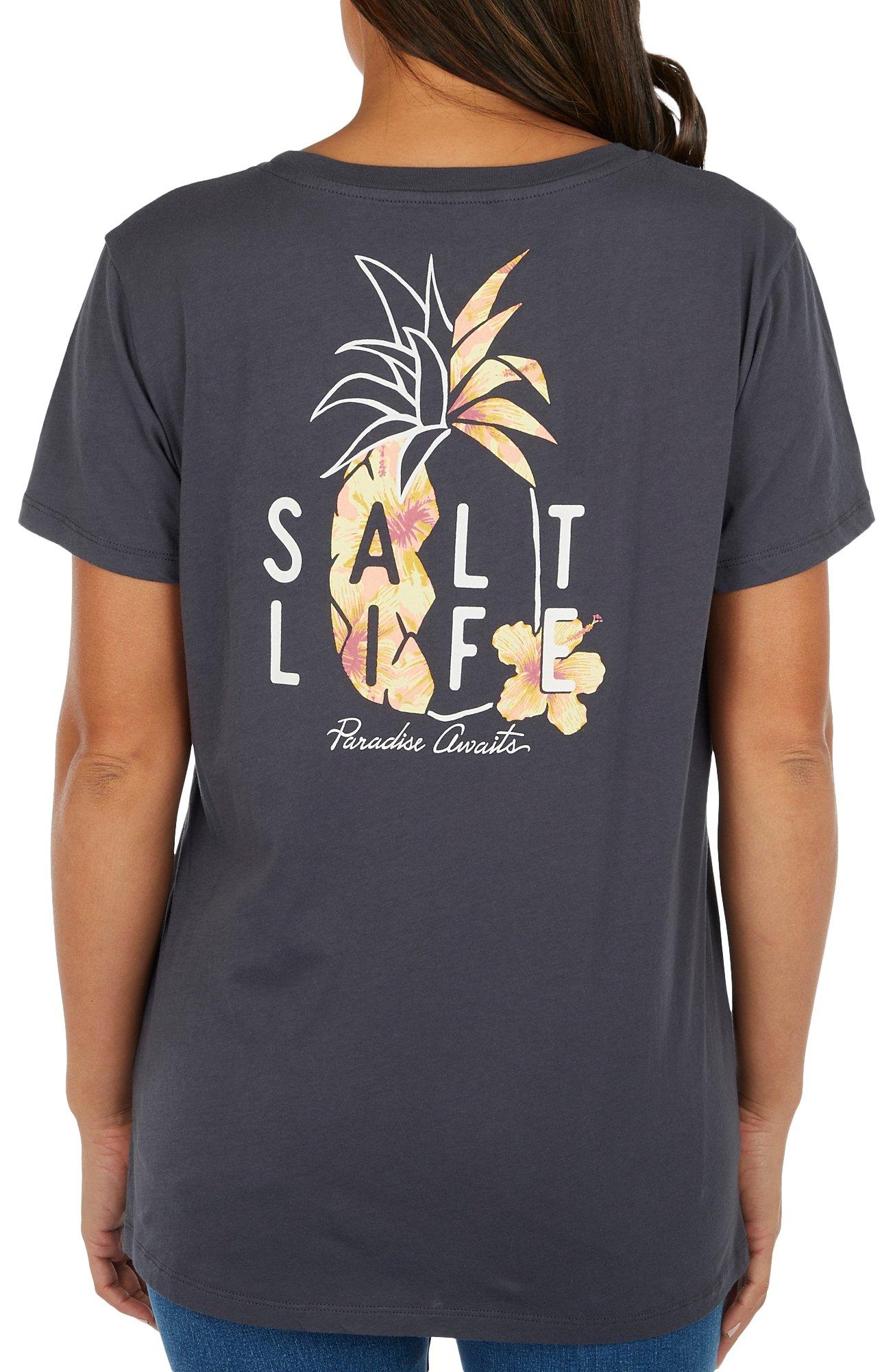 Salt Life Juniors Paradise Awaits Short Sleeve Top