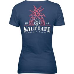 Salt Life Juniors Aloha Paradise Pineapple Short Sleeve Top