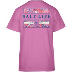 Salt Life Juniors Hibiscus Short Sleeve Unisex Tee
