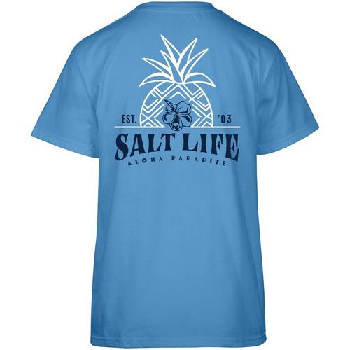 Salt Life Juniors Pineapple Retreat Short Sleeve Unisex
