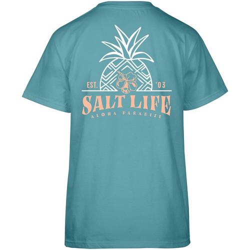 Salt Life Juniors Aloha Paradise Pineapple Short Sleeve