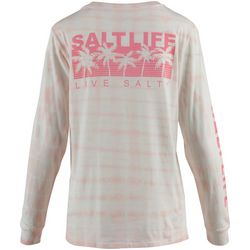 Salt Life Juniors Palm Promenade Tie Dye Long Sleeve Tee