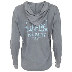 Salt Life Juniors Screen Print Hooded Long Sleeve Top
