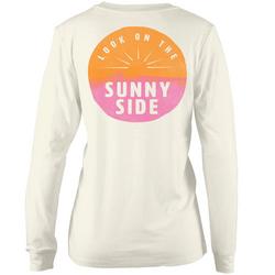 Juniors Sunny Side Long Sleeve Top