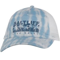 Salt Life Juniors Tie Dye Palm Trees Trucker Hat