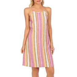 Sunset Stripe Mini Dress