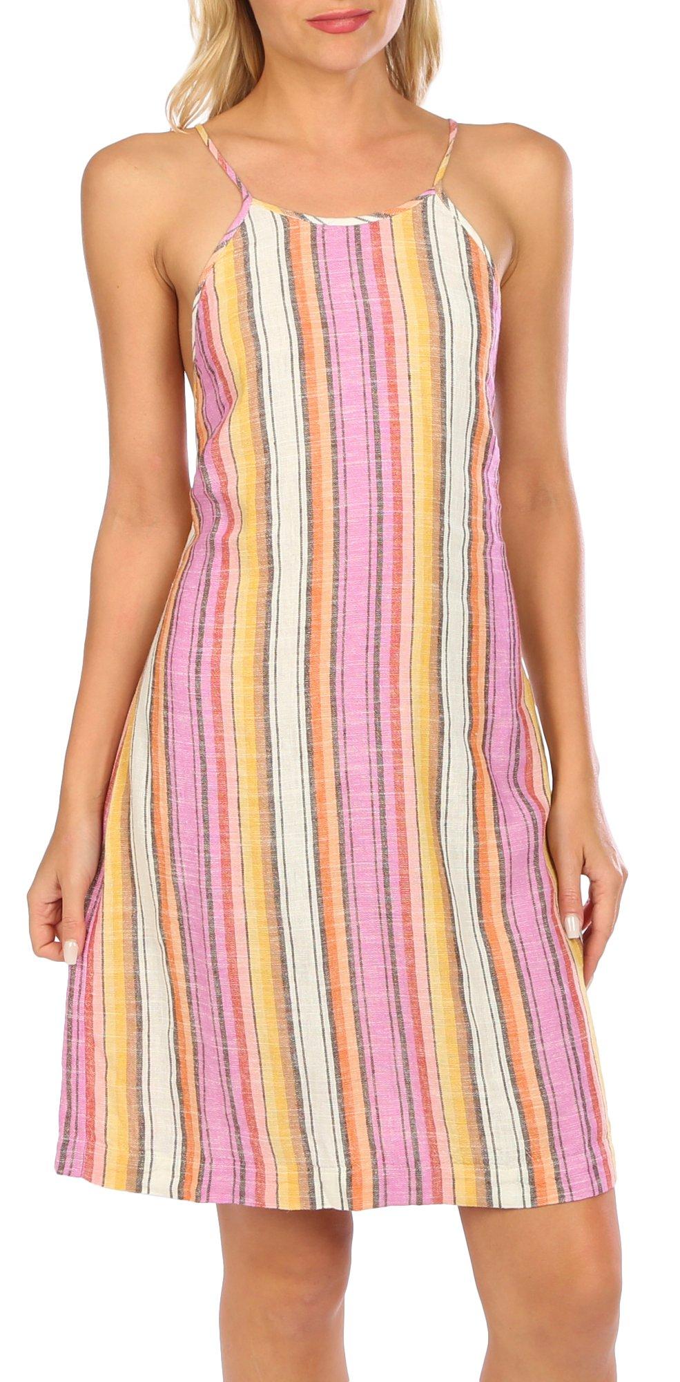 Sunset Stripe Mini Dress