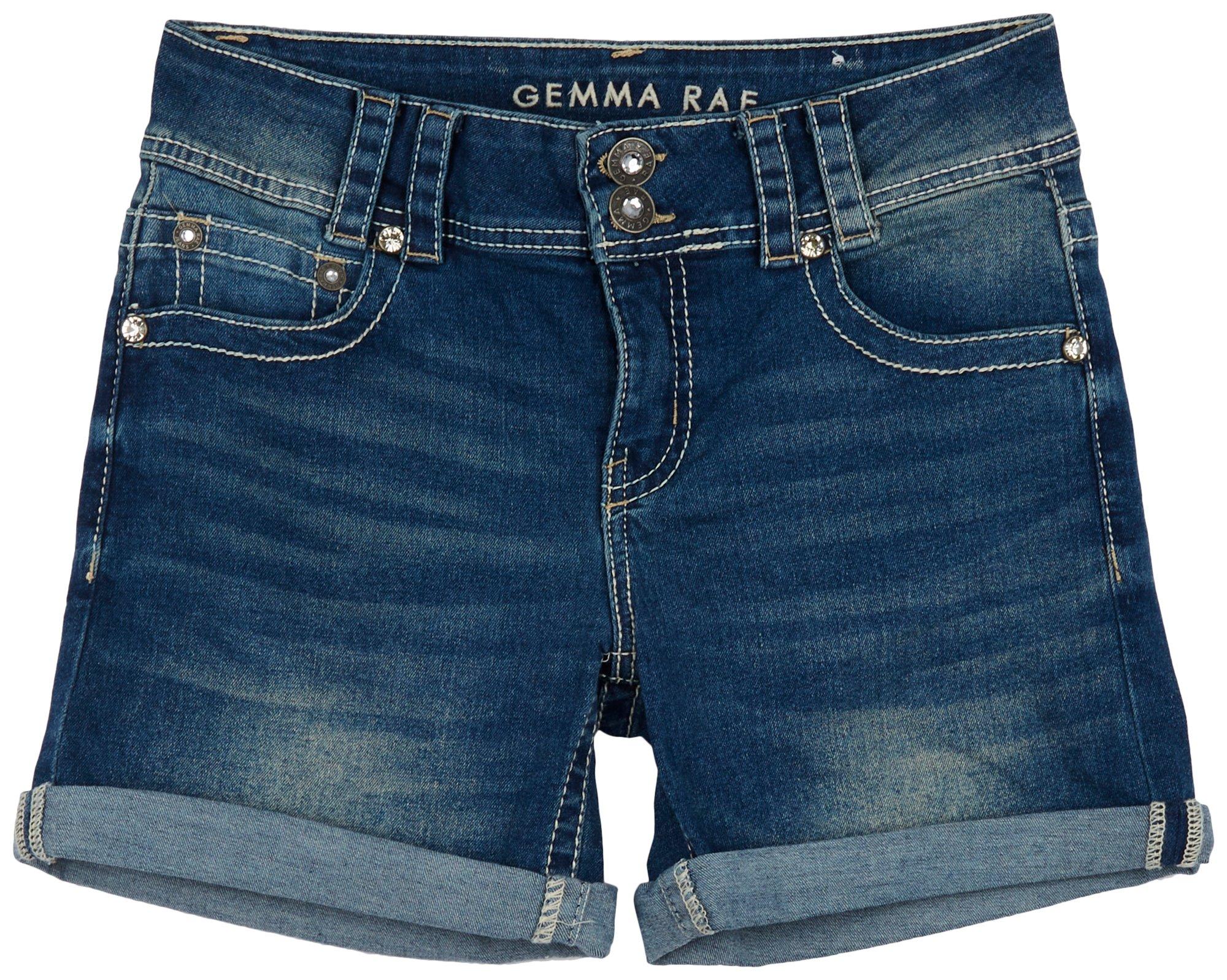 Juniors blue shop jean shorts