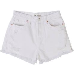 Juniors 3 in. Deconstructed One Button 80s Short