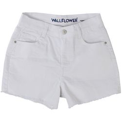 Wallflower Juniors Shorty Short Mid-Rise Shorts