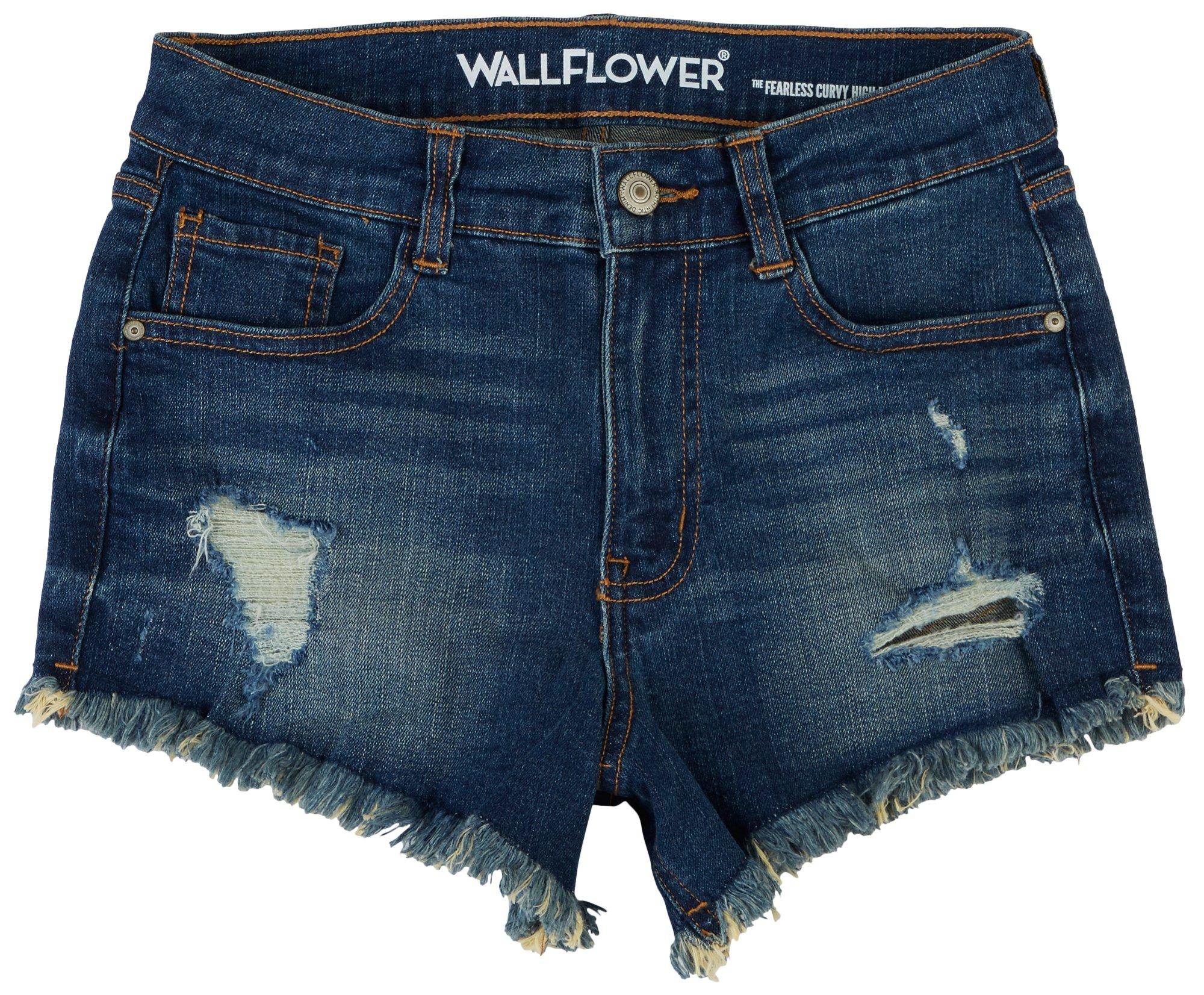Wallflower Juniors Shorty Short High-Rise Shorts