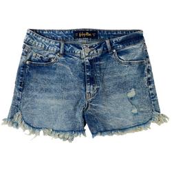 Juniors 3 in. Acid Washed Distressed Shorts