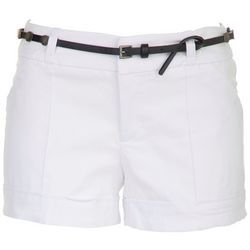 Be Bop Juniors Belted Twill Shorts