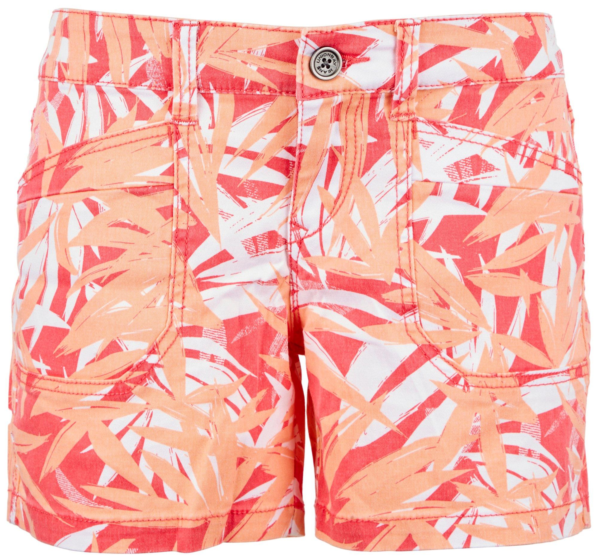 Unionbay Juniors Palm 5 in. Solid Shorts