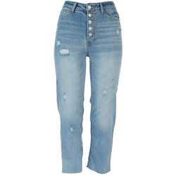 Vanilla Star Juniors 5-Button  Distressed Jeans