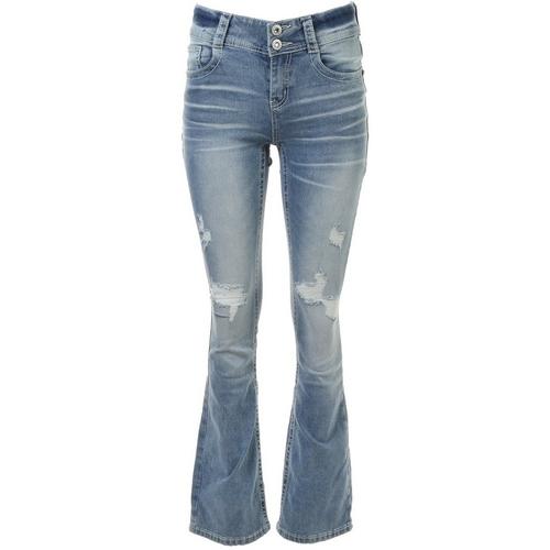 Gemma Rae Juniors Embellished Curvy Girls Bootcut Jeans