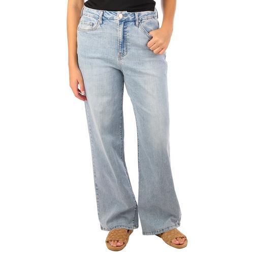 Ymi Jeans Juniors Curvy Wide Leg Jeans, Jeans, Clothing & Accessories