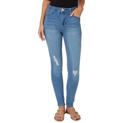 Juniors Distressed High Waisted Skinny Jean