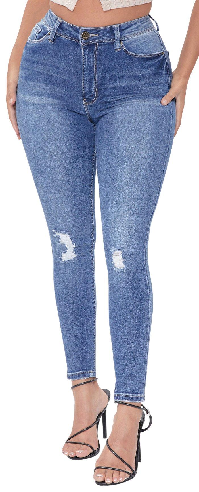 YMI Juniors 1 Button Skinny Jeans