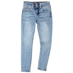 YMI Juniors WannaBettaButt 3 Button Mid Rise Jeans