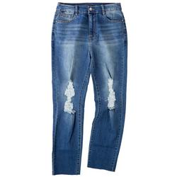 Juniors Mom Fit High Rise Jeans