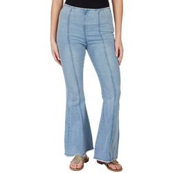 Tinseltown Juniors Pull Over Seamed Flared Jean